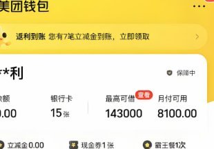 美团月付取现：真的秒到账吗